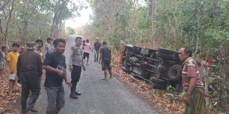 Mobil Damkar Terbalik di Tajuia Bontomatene, Kasat Lantas Polres Selayar: 1 Orang Meninggal