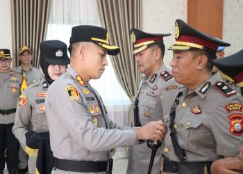 Kapolres Maros Pimpin Sertijab Waka Polres dan Kapolsek Tompobulu