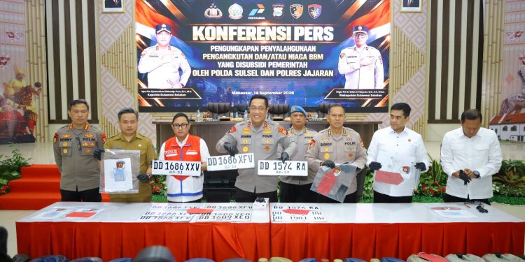 Kapolda Sulsel Rilis Kasus Penyalahgunaan BBM Bersubsidi, 17 Orang Ditetapkan Tersangka