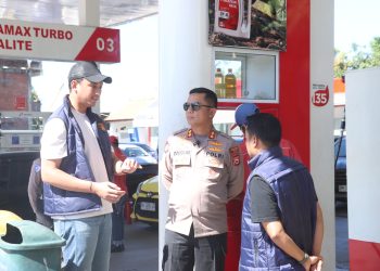 Sidak SPBU Amessangeng, Kapolres Wajo Ingatkan Petugas Tak Layani Pengisian Berulang