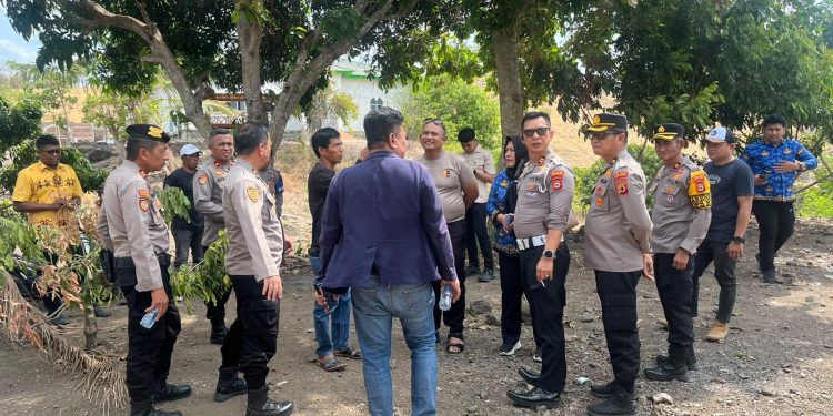 Kapolres Soppeng bersama Gugus Tugas Reformasi Agraria Tinjau Lahan Eks HGU di Desa Sering