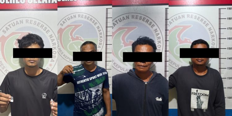 Tim Tindak Ops Antik Polres Selayar Amankan 4 Tersangka Narkoba, 2 Diantaranya TO