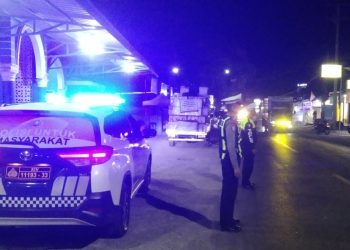 Cegah Balap Liar dan Knalpot Brong, Sat Lantas Polres Jeneponto Gencarkan Patroli Blue Light
