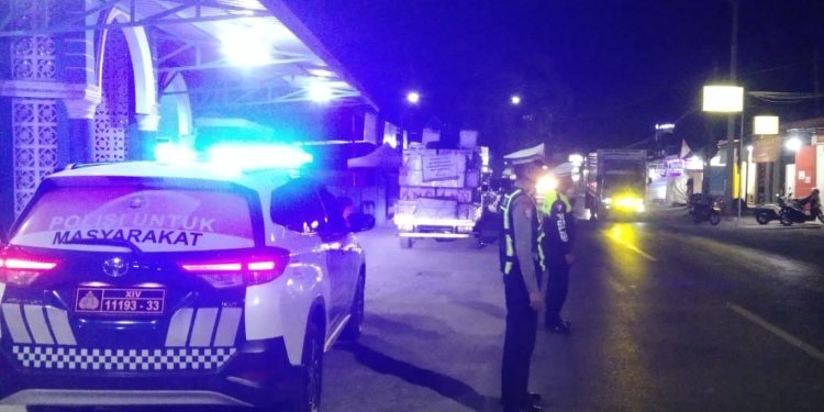 Cegah Balap Liar dan Knalpot Brong, Sat Lantas Polres Jeneponto Gencarkan Patroli Blue Light