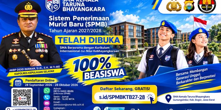 Kapolres Selayar Ajak Pelajar Daftar di SMA Kemala Taruna Bhayangkara dan Dapat Beasiswa Penuh