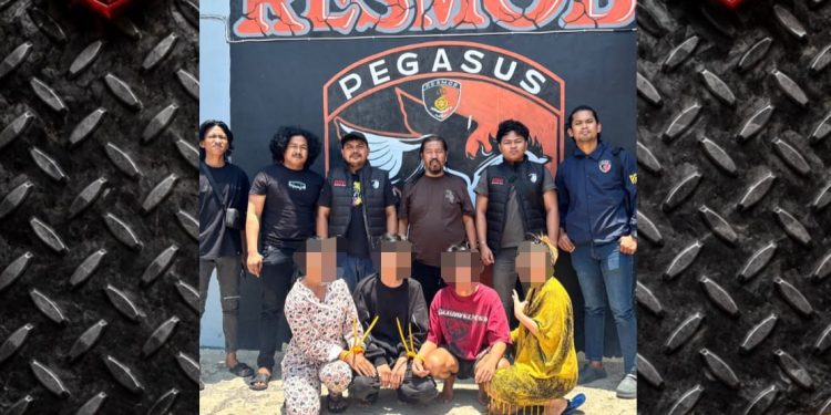 Tim URC Pegasus Polres Jeneponto Amankan Empat Pelaku Penyiraman Air Cabai