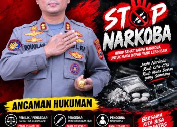 AKBP Douglas Mahendrajaya Ajak Warga Wajo Jauhi dan Perangi Narkotika