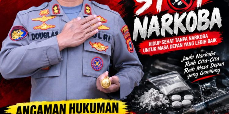 AKBP Douglas Mahendrajaya Ajak Warga Wajo Jauhi dan Perangi Narkotika