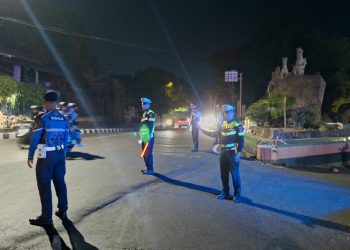 Car Free Night, Personel Polres Parepare Atur Arus Lalin di Bau Massepe-Mattirotasi