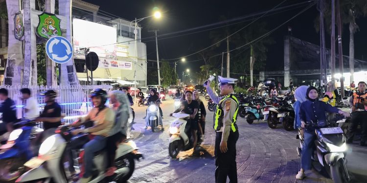 Jaga Kamtibmas di Malam Hari, Tim Gabungan Polres Sidrap Gelar Patroli di Titik Rawan