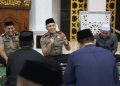 Kapolres Sidrap Sapa Jamaah Masjid Raya Pangkajene Lewat Safari Subuh
