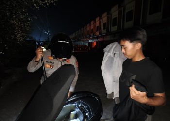 Wujudkan Kamtibmas Kondusif, Personel Polres Sidrap Gelar Patroli di Malam Akhir Pekan