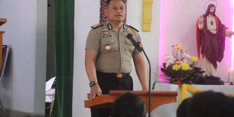 Kapolres Toraja Utara Kembali Gelar Minggu Kasih, Sampaikan Pesan Kamtibmas
