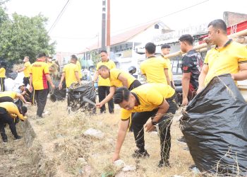 Green Policing, Kapolres Sidrap Pimpin Aksi Bersih Lingkungan