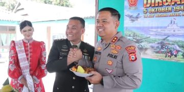 Perkuat Sinergitas, Kapolres Bulukumba Beri Ucapan Selamat Ulang Tahun TNI ke Kodim 1411