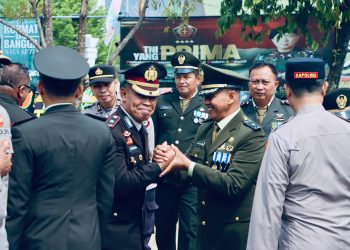 Perkuat Sinergitas, Waka Polres Luwu Beri Ucapan ke Kodim 1403 Palopo Dalam Rangka HUT ke-81 TNI