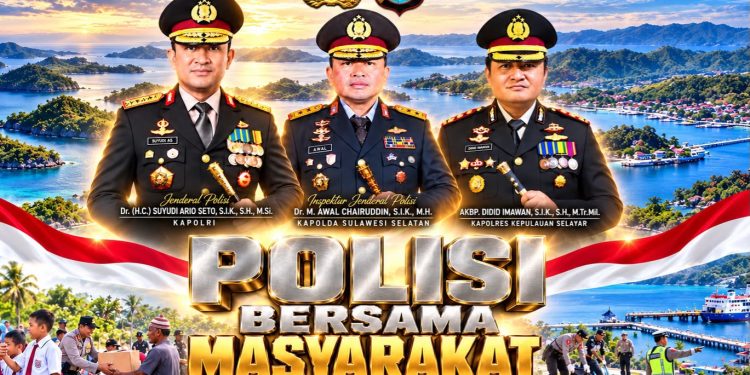 Polres Kepulauan Selayar Gelorakan Polisi Bersama Masyarakat