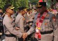 Kapolres Parepare Hadiri Penyambutan Kapolda Sulsel Irjen Pol Dr. M. Awal Chairuddin di Mapolda