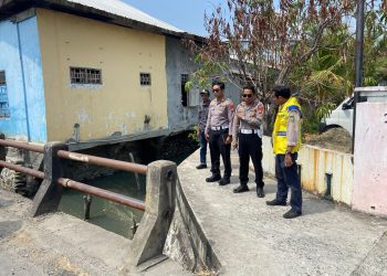 Kasat Lantas Polres Palopo Pimpin Pengecekan Jalur Alternatif Dampak Pengerjaan Jembatan Merah