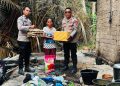 Polisi Bersama Masyarakat, Personel Polsek Lamasi Bantu Korban Kebakaran Rumah di To’pongo