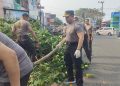 Waka Polres Parepare Pimpin Green Policing di Depan Pelabuhan
