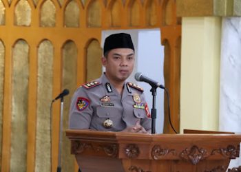 Kapolres Wajo Gelar Jumat Keliling di Masjid Ummul Qura’a, Ajak Masyarakat Tidak Mudah Percaya Hoax