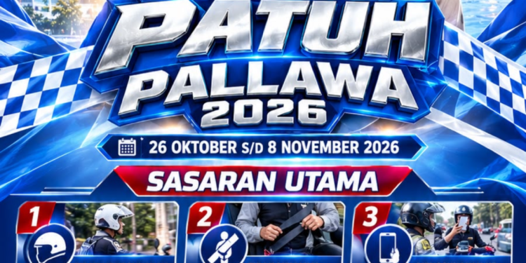 Polrestabes Makassar Akan Gelar Operasi Patuh Pallawa 2026, Ini 9 Sasaran Utama Pelanggaran