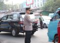 Kapolrestabes Makassar Turun Langsung Gatur Lalu Lintas di Biringkanaya