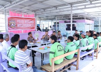 Kapolres Wajo Coffee Morning Bersama Komunitas Kurir Magatti, Bahas Keluhan Hingga Gangguan