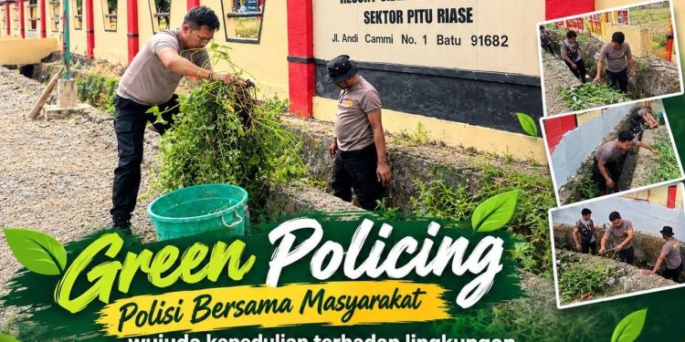 Kapolsek Pitu Riase Bersama Masyarakat Gelar Green Policing
